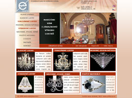 design www stranek pro e-veste - kryštálové lustry