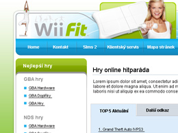 Webdesign GAMEHOUSE WiiFitt