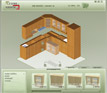 3D flash aplikace - virtuální kuchyňské studio